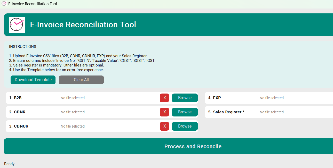 E-Invoice Reconciliation Tool